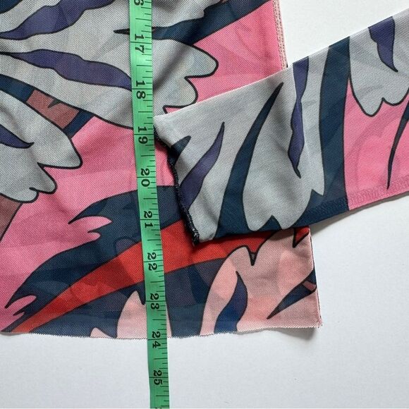 Johnny Was Jade Jaylin Floral Mesh Long-Sleeve T-Shirt Size Small NWT - Picture 7 of 7